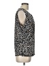 JM Collection Animal Print Black Short Sleeve Blouse Size L - photo 4