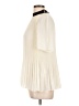 Cos 100% Polyester Ivory 3/4 Sleeve Blouse Size 8 - photo 5