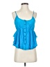 Line & Dot Blue Tank Top Size S - photo 1