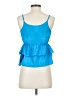 Line & Dot Blue Tank Top Size S - photo 2