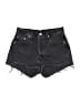 Levi's 100% Cotton Hearts Black Denim Shorts Size 23 waist - photo 1