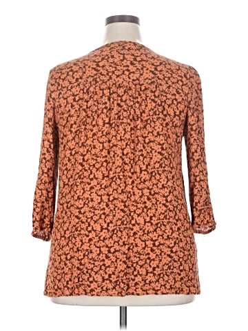Bobeau 3/4 Sleeve Blouse (view 2)