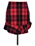 Intermix Plaid Red Casual Skirt Size S - photo 1