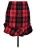 Intermix Plaid Red Casual Skirt Size S - photo 2