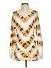 XCVI Animal Print Gold Pullover Sweater Size XS - photo 1