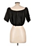 Shein Black Short Sleeve Blouse Size L - photo 2
