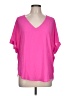 Lush Pink Short Sleeve Blouse Size L - photo 1