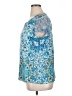 Chico's 100% Polyester Blue Short Sleeve Blouse Size XL (3) - photo 5