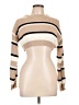 Shein 100% Acrylic Stripes Tan Pullover Sweater Size L - photo 1
