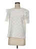 Zara White Short Sleeve Top Size M - photo 1