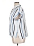 Style&Co 100% Rayon Stripes Blue Short Sleeve Button-Down Shirt Size XL - photo 5