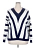 Prettygarden Chevron-herringbone Blue Pullover Sweater Size XXL - photo 1