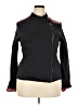 Saint + Sofia 100% Cotton Black Track Jacket Size 20 - photo 1