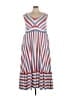 Torrid Stripes Blue Casual Dress Size 4X Plus (4) - photo 1