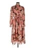 Julia Jordan 100% Polyester Floral Pink Casual Dress Size 10 - photo 1