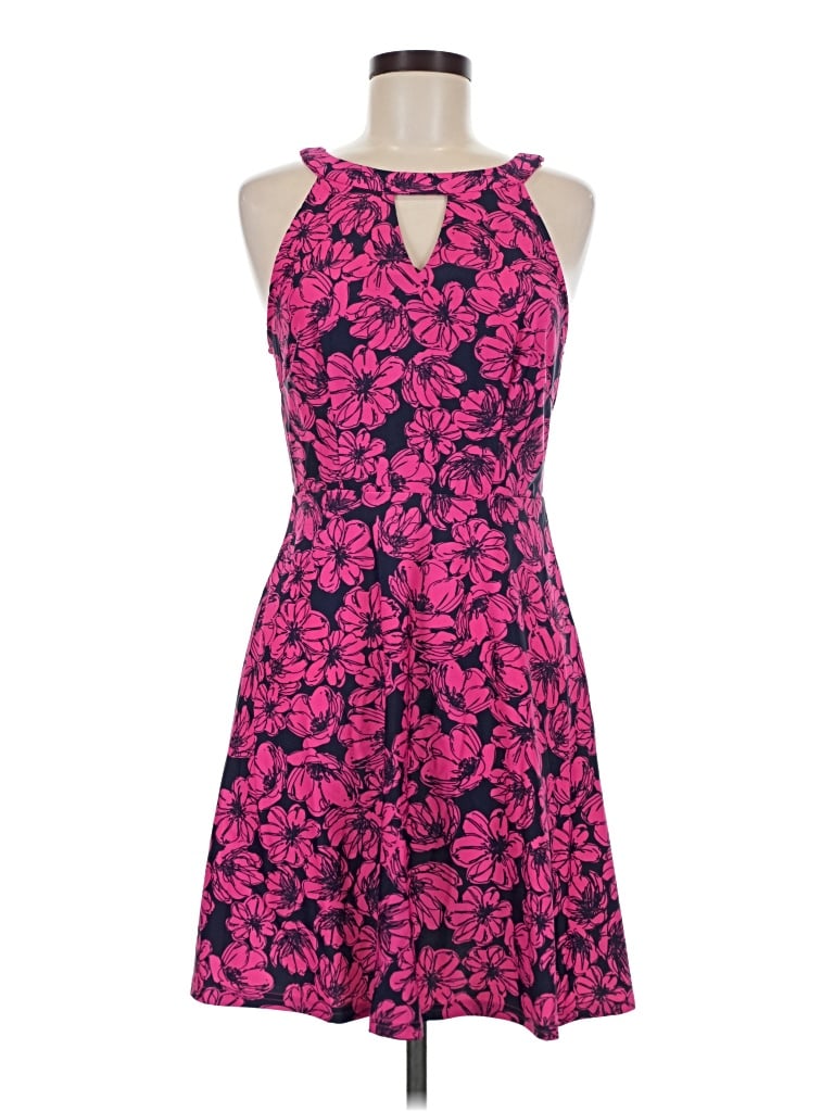 Pre-owned 24seven Comfort Apparel Cocktail Dress In Pink