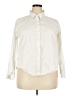 Ann Taylor Ivory Long Sleeve Button-Down Shirt Size XXL - photo 1