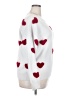 Unbranded 100% Polyester Hearts White Pullover Sweater Size XXL - photo 4
