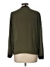 Atmosphere Color Block Green Long Sleeve Blouse Size 10 - photo 2