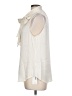Trina Turk Ivory Sleeveless Blouse Size L - photo 5
