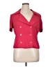 Plaza South 100% Polyester Red Short Sleeve Blouse Size 14 - photo 1