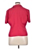 Plaza South 100% Polyester Red Short Sleeve Blouse Size 14 - photo 2