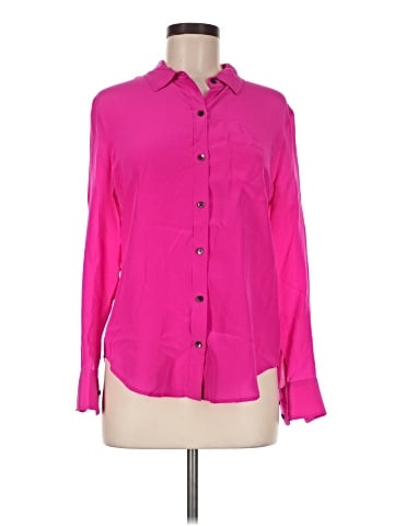 Broadway & Broome Long Sleeve Silk Top (view 1)
