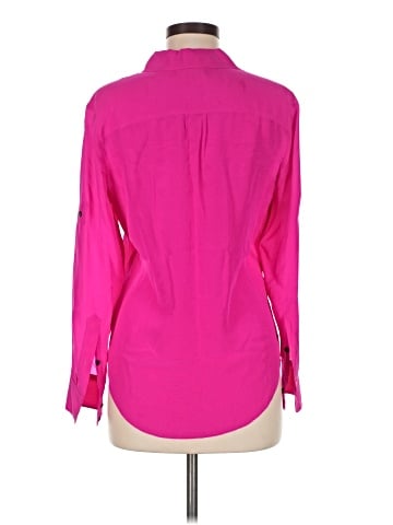 Broadway & Broome Long Sleeve Silk Top (view 2)