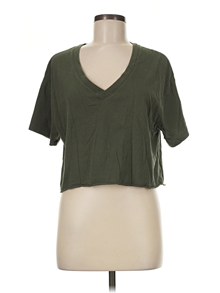 Pre-owned Wild Fable Short Sleeve T-shirt In Green