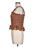 Shyanne Brown Sleeveless Blouse Size L - photo 5