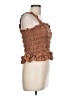 Shyanne Brown Sleeveless Blouse Size L - photo 4