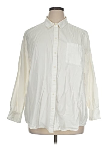 Old Navy 3/4 Sleeve Button-Down Shirt (view 1)