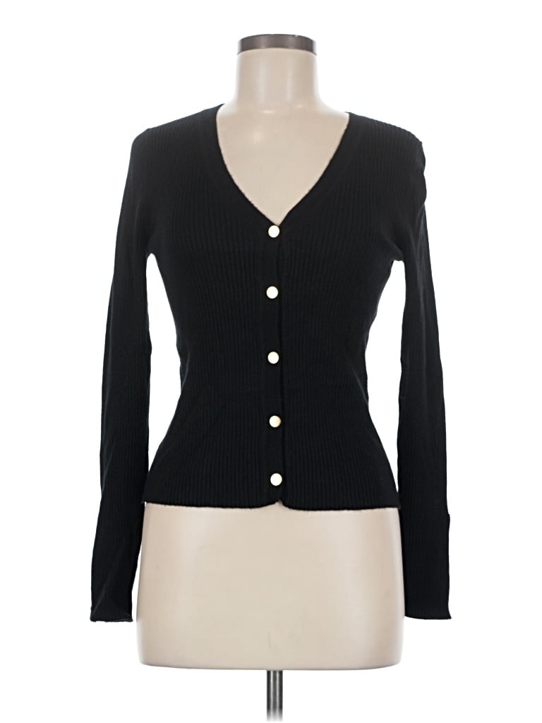 Pre-owned Mng Cardigan Sweater In Black