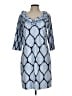 Gretchen Scott Designs Print Blue Casual Dress Size L - photo 1