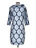 Gretchen Scott Designs Print Blue Casual Dress Size L - photo 2