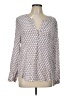 Joie 100% Silk Gray Long Sleeve Silk Top Size L - photo 1