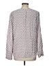 Joie 100% Silk Gray Long Sleeve Silk Top Size L - photo 2
