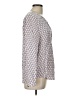 Joie 100% Silk Gray Long Sleeve Silk Top Size L - photo 4