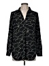 Ann Taylor 100% Polyester Stars Black Long Sleeve Blouse Size M - photo 1