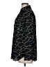 Ann Taylor 100% Polyester Stars Black Long Sleeve Blouse Size M - photo 5