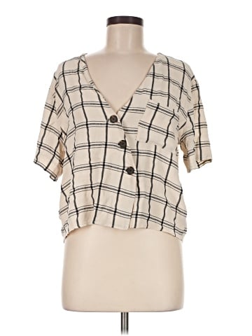 Topshop Short Sleeve Blouse (view 1)