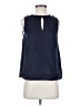 Boden 100% Linen Blue Black Sleeveless Blouse Size 2 - photo 1
