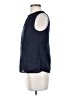 Boden 100% Linen Blue Black Sleeveless Blouse Size 2 - photo 5