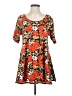 Lularoe Floral Orange Casual Dress Size S - photo 1