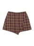 Popular Basics Plaid Burgundy Skort Size S - photo 1