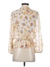 Meraki 100% Polyester Ivory 3/4 Sleeve Blouse Size S - photo 2