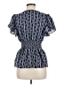Max Studio 100% Polyester Blue Short Sleeve Blouse Size M - photo 2