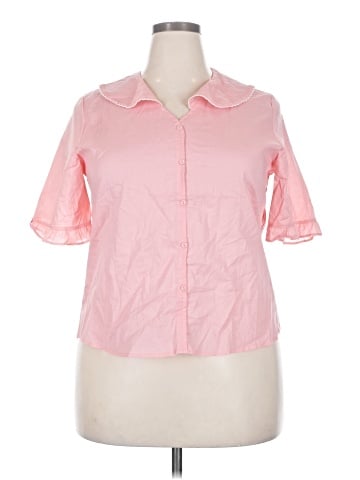 Assorted Brands 3/4 Sleeve Button-Down Shirt (view 1)