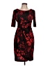 Connected Apparel Red Cocktail Dress Size 10 Petite - photo 1
