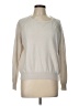 Opaque 100% Cashmere Ivory Cashmere Pullover Sweater Size L - photo 1